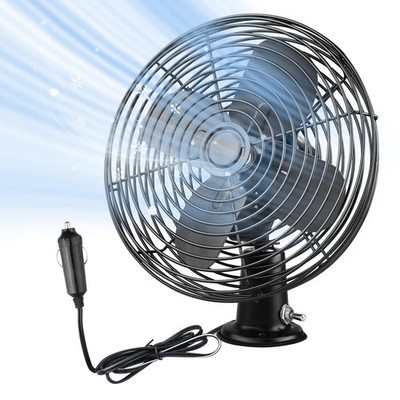 CRAFTZONE 12V Fan RV|Truck Cooling Heavy Duty 8 Metal Car Fan Bus|Boat|Forkli...