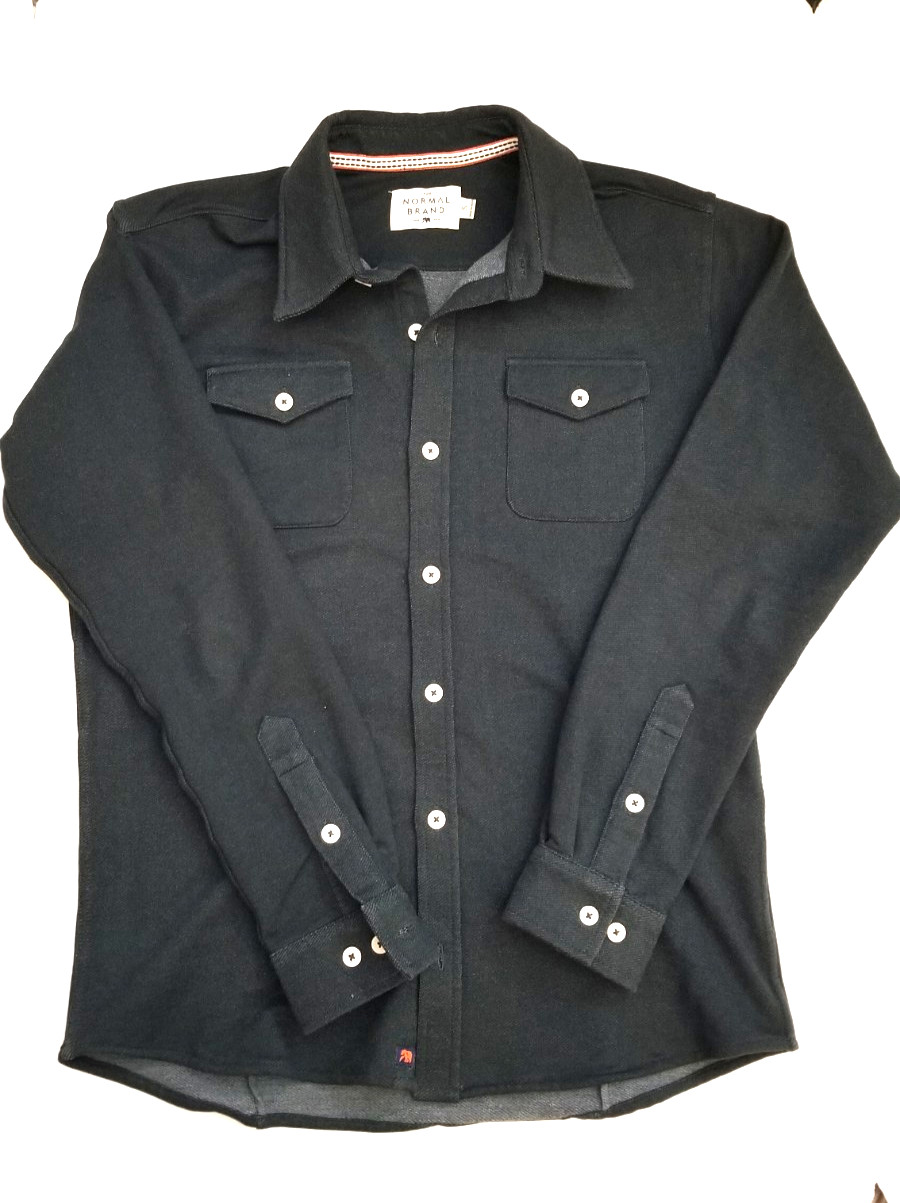 Mens shirt, "Normal Brand" Size Small, Long sleeve. Dark Green. NWOT.