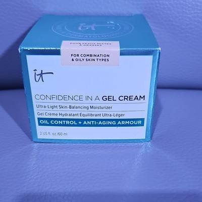 IT Cosmetics Confidence Gel Cream Oil Control Anti-Aging Moisturizer 2 oz
