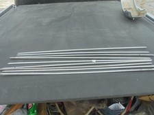 Vintage Lot Of Nine 1940s-1950s Nos Ford Stainless Steel Body Moldings Trim Vintage Lot Of Nine 1940s-1950s Nos Ford Stainless Steel Body Moldings Trim