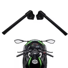 Fit for Kawasaki Ninja 250 300 250R 300R EX250 Black Handle Bar Clamp Set