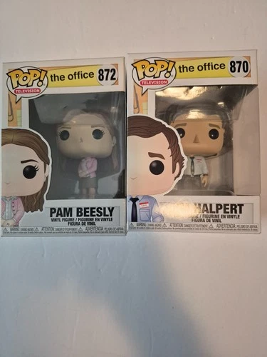 Funko Pop! The Office lot Jim Harpert #870 and Pam Beesly #872