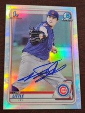 2020 Bowman Chrome REF LUKE LITTLE Cubs In-Person Signed Autographed AUTO