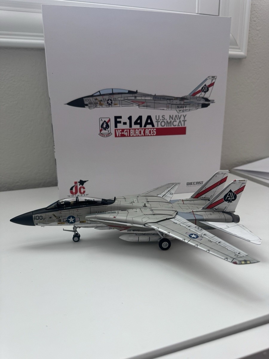 F-14A Tomcat USN VF-41 Black Aces, AJ100, USS Nimitz, JC Wings JCW