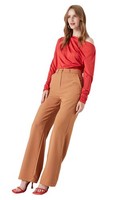 Damen Hose Pants 40 Eu Camel Trendyol, Freizeit, Bekleidung
