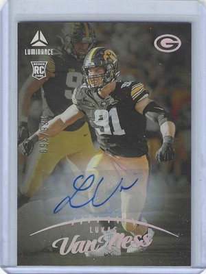2023 Panini Luminance Rookie Auto /350 Lukas Van Ness #156 Rookie Auto RC