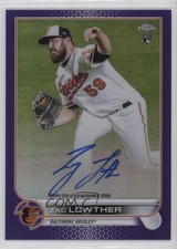 2022 Topps Chrome Rookie Purple Refractor 167/250 Zac Lowther #RA-ZL Auto 1a39