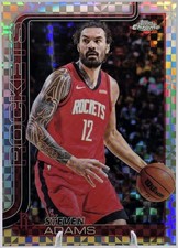 Steven Adams 2025-26 Topps Chrome - #12 X-Fractor ROCKETS
