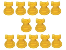Pack of 12 - TeeJet Wide Angle Flat Spray Tips Yellow 110° Polymer Visiflo
