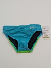 Speedo Boys Youth Size 24 Vibe Collection Brief Eco Endurance SwimSuit Gecko