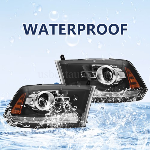 FIT FOR 2013-2018 DODGE RAM 1500 2500 3500 HEADLIGHTS LED DRL PROJECTOR HEADLAMP - Picture 9 of 9