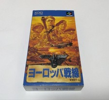 Complete Item Used Super Famicom Software European Front SNES JPN Vintage Limite