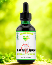 Parasite Flush Tincture 2oz | Organic Herbal Detox Drops | Herb Detox Cleanse
