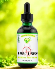 Parasite Flush Tincture 2oz | Organic Herbal Detox Drops | Herb Detox Cleanse