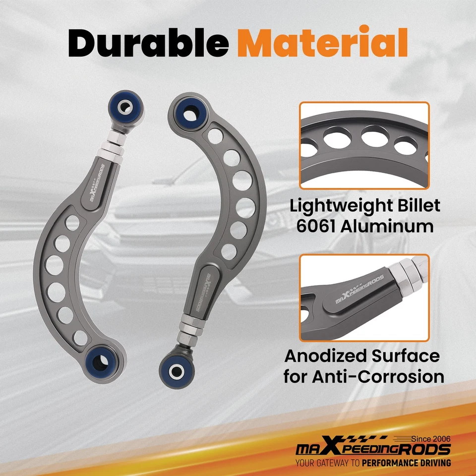 Adjustable Rear Upper Camber Control Arm Kit For Honda Civic Coupe 2006-2015 - Image 3 of 4