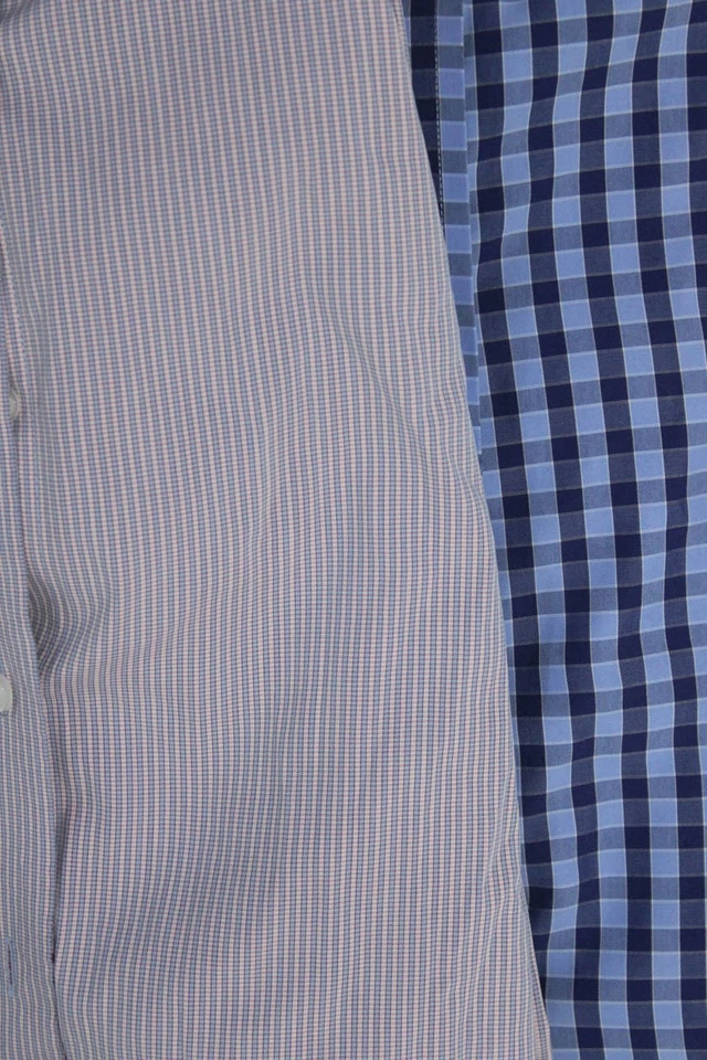 Camisa Michael Kors Thomas Rosa Para Hombre Cuadros Rayas Manga Larga Talla 15 15.5 Lote 2 Foto 2 de 4