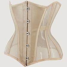 Corsé de malla debajo del busto para mujer Entrenador de cintura Control de abdomen Bustier Modelador Top