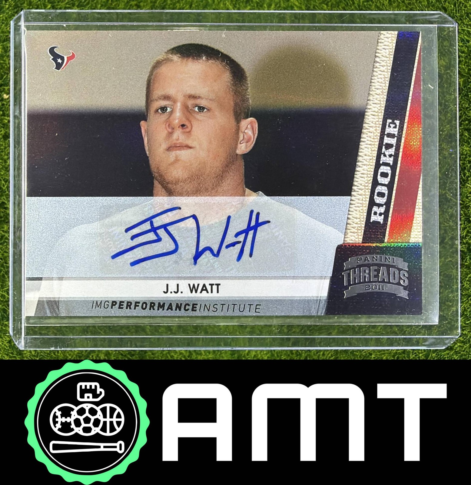JJ Watt Panini Threads #190 Autograph Silver