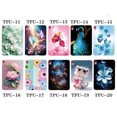 Butterfly Flower TPU Tablet Case For Samsung Tab S6 S7 S8 S9 S10 A8 A7 A9 T860