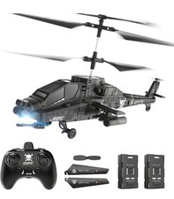 DEERC RC Army Helicopter 2.4GHz , 30 Mins Flight Time, LED Lights Altitude Hold