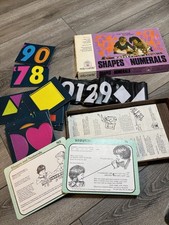 Vintage 1974 Edu-Cards Shapes  Numerals 3632 Educational School Homeschool