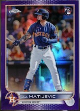 2022 Topps Chrome Update - Purple Refractor Baseball J.J. Matijevic #USC190 NM