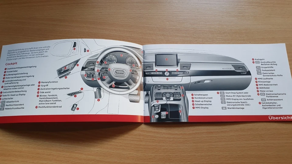 Audi A8 S8 Bordmappe Leder Neu und unbenutzt Selten - Bild 4 von 4