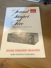 OWNER MANUAL / ADC SOUND SHAPER FIVE / VERY GOOD COND /13 PAGES