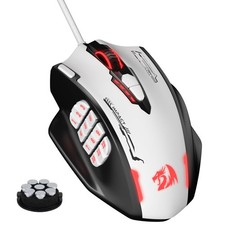 M908 Impact RGB MMO Gaming Mouse, Optical Wired Ergonomic Mouse with Max 24,0...