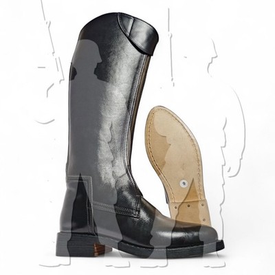 Genuine Leather Authentic Polo Riding Zipper Boot For Men's All Sizes Available
