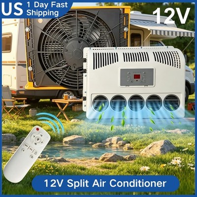 12V Electric AC Kit Truck Excavator Air Conditioner Kit for Engineering Vehicle