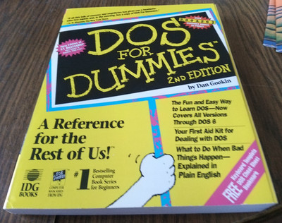 DOS For Dummies 2nd Edition By Dan Gookin (1993 IDG Books)