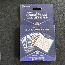 NEW Trivial Pursuit Set Of 20 Coasters - 120 ...