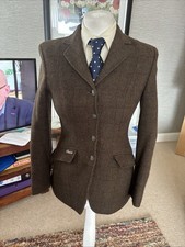 Pikeur Epsom Brown/Green Tweed Burgundy Check Competition Jacket Vgc 6(34)