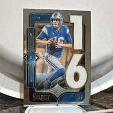 Jared Goff 2024 Panini Select Football Numbers Insert #7 Detroit Lions NFL