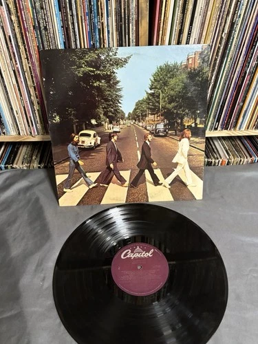 The Beatles Abbey Road SO-383 Vinyl Record LP Capitol VG, Play Tested, W/bonus