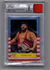 2017 Topps Heritage 1986-87 Summerslam Jersey Fusion Used Ring Skirt Typhoon BGS
