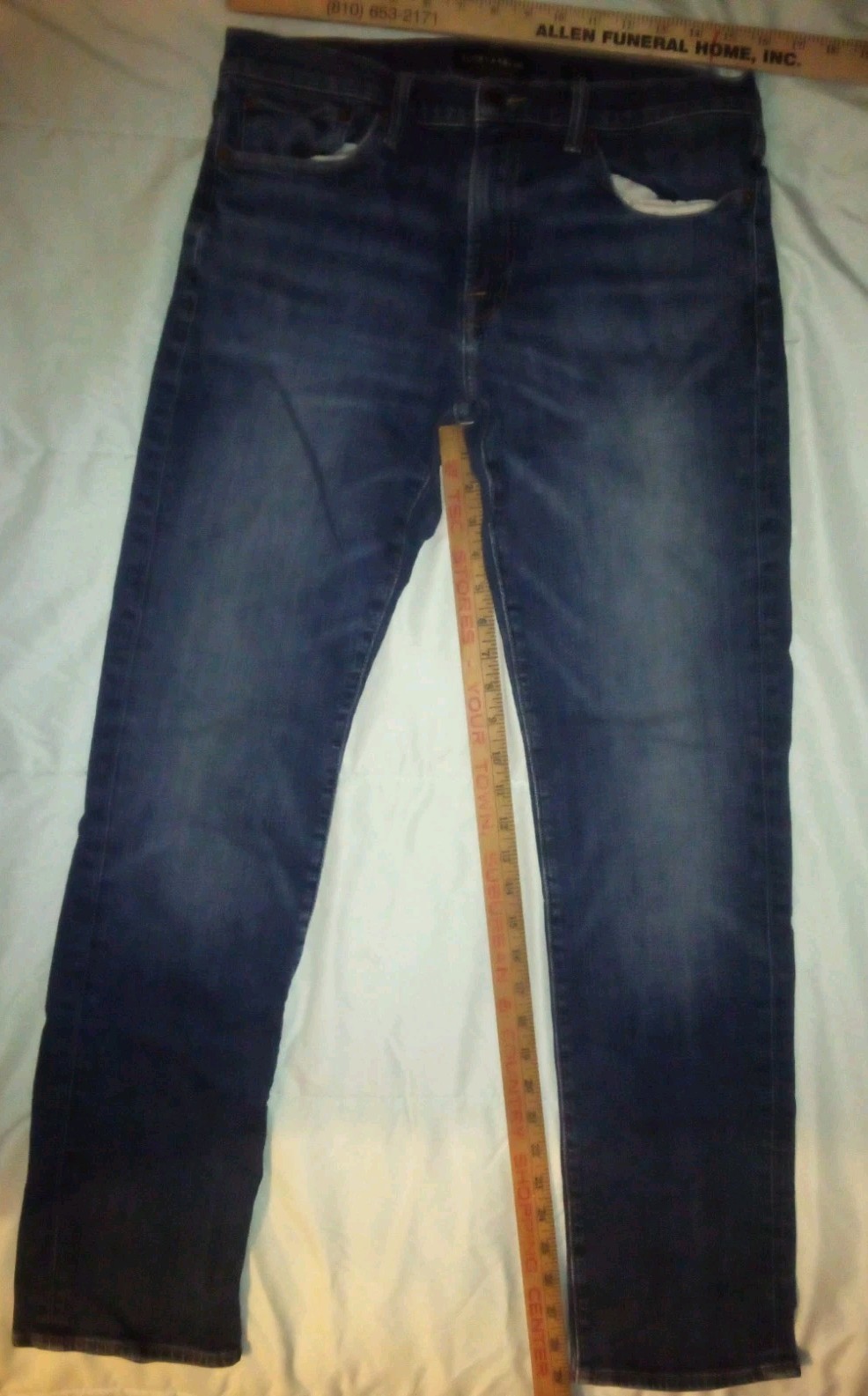 Lucky Brand Jeans 121 Slim Straight Dark Blue Denim Men’s 31x32 Fits (31