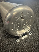 18" Flo Tank For Air Suspension Machined Aluminum Tank - Raw Finish  (OPENBOX)