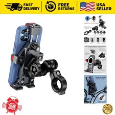 Waterproof Aluminum Alloy Bicycle Phone Mount with Shockproof Silicone
