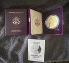 1992-S Proof American Silver Eagle 1 oz .999 Silver Coin OGP Box & COA