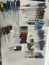 Mixed Screwdriver Tool Lot Craftsman Stanley Jensen Flathead Phillips