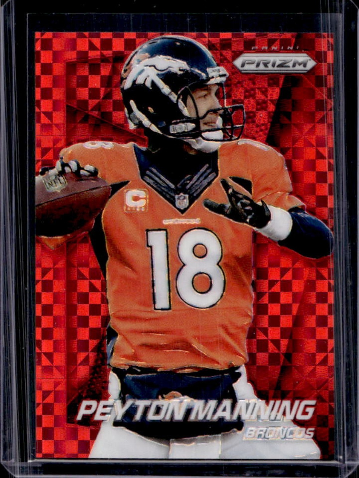 2014 Prizm Peyton Manning Red Power #/125 Broncos