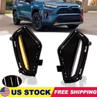 For 2019-2025 Toyota RAV4 LED Dual Color Fog Lights Driving Lamps W/Turn Signal