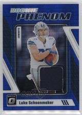 2023 Panini Donruss Optic Rookie Phenoms Blue Hyper Prizm Luke Schoonmaker 2l4