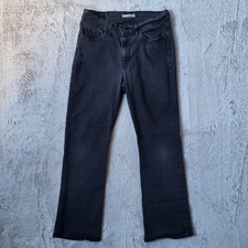 Levis Classic Bootcut Jeans Womens 8 Black Dark Wash Stretch Denim Pants