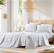 NWT Comfort Spaces 100 Cotton Sheets Full, Breathable, Cool Cotton Sheets