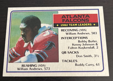 1983 Topps - #13 - William Andrews - Atlanta Falcons - 1982 Team Leaders