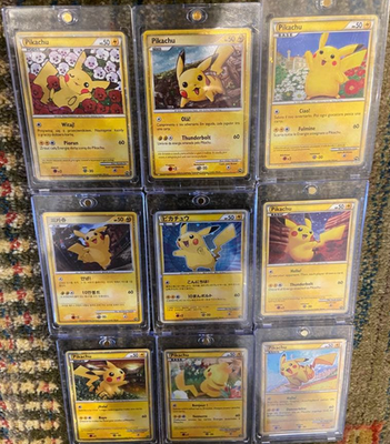 Pikachu World Collection PW 2010 Complete Set 9/9 Blue Ver. Ultra