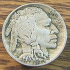 1914 Buffalo Nickel Nice Original Full Horn XF CHRC